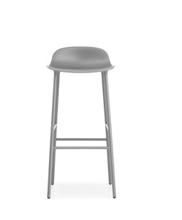 Normann Copenhagen Form barkruk met metalen frame - 75 cm - grijs