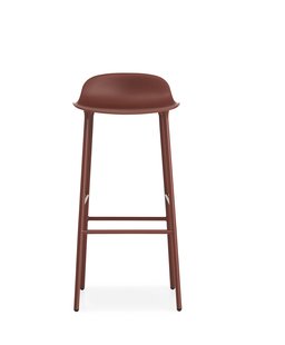 Normann Copenhagen Form barkruk met metalen frame - rood - 75 cm