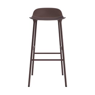 Normann Copenhagen Form barkruk met metalen frame - NormannCopenhagenFormBrown - 75 cm