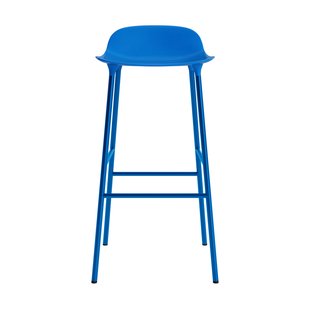 Normann Copenhagen Form barkruk met metalen frame - 75 cm - NormannCopenhagenFormBrightBlue