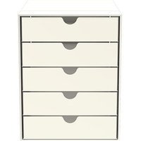 USM Haller Inos kastset C4 - 5 bakjes - puur wit - gesloten