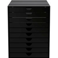 USM Haller Inos kastset C4 - 10 bakjes - grafietzwart - gesloten