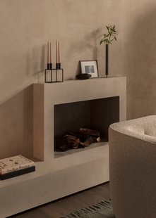 Audo Kubus 4 kandelaar - zwart