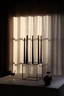 Audo Kubus 8 kandelaar  - zwart