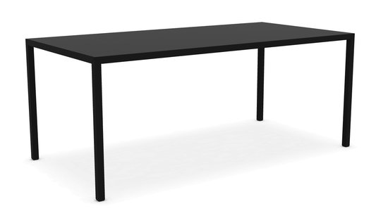 MDF Italia Tense tafel - zwart - 90 x 180 cm