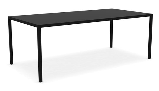 MDF Italia Tense tafel - zwart - 100 x 200 cm