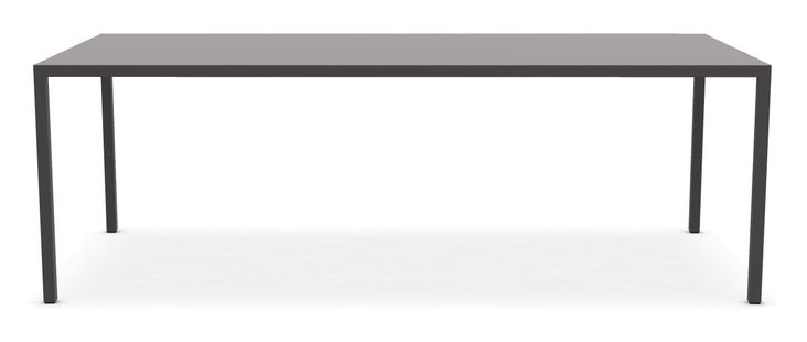 MDF Italia Tense tafel - middelgrijs - 100 x 220 cm