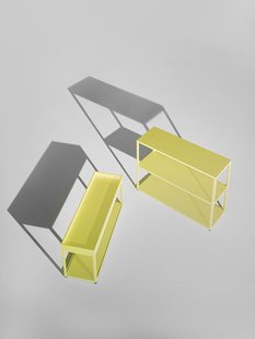 HAY New Order sideboard laag - groen - Essenhout natuur