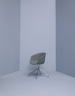HAY About a Chair AAC 21 - Remix 133 - grijs - gepolijst aluminium