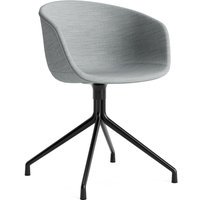 HAY About a Chair AAC 21 - zwart - Remix lichtgrijs