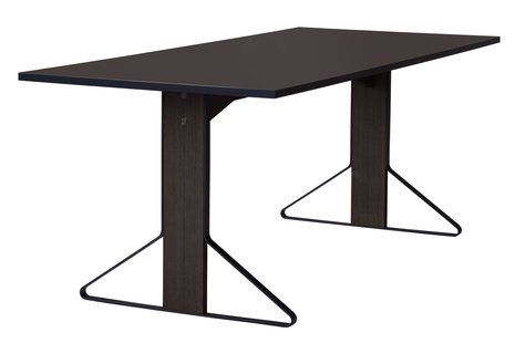 Artek Kaari eettafel klein - linoleum zwart - Eiken, zwart - groot