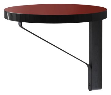 Artek Kaari wandplank rond - linoleum rood
