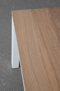 Janua BB 12 zitbank - gepoedercoat zwart - Eiken natuur geolied - 160 cm