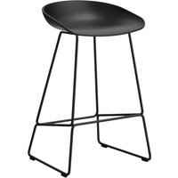 HAY About a Stool AAS 38 - Zithoogte 65 cm - Standaard glijders kunststof - zwart - black 2.0