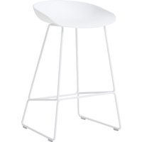 HAY About a Stool AAS 38 - white 2.0 - wit - viltglijders - Zithoogte 65 cm
