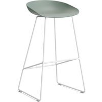 HAY About a Stool AAS 38 - fall green 2.0 - wit - viltglijders - Zithoogte 75 cm