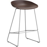 HAY About a Stool AAS 38 - raisin 2.0 - roestvrij staal - viltglijders - Zithoogte 65 cm