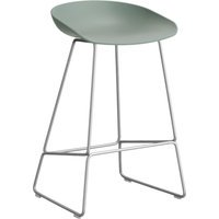 HAY About a Stool AAS 38 - fall green 2.0 - roestvrij staal - viltglijders - Zithoogte 65 cm