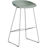 HAY About a Stool AAS 38 - fall green 2.0 - roestvrij staal - Standaard glijders kunststof - Zithoogte 75 cm