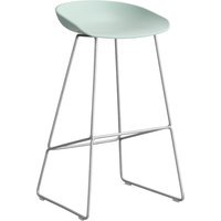 HAY About a Stool AAS 38 - dusty mint 2.0 - roestvrij staal - viltglijders - Zithoogte 75 cm