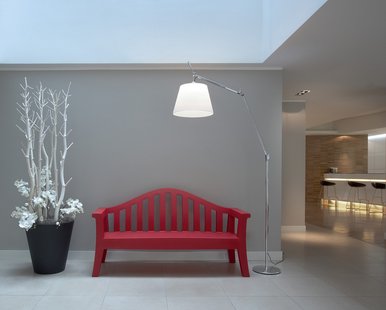 Artemide Tolomeo Mega Terra vloerlamp - perkament - Ø 32