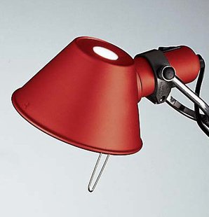 Artemide Tolomeo Micro Pinza klemlamp - rood