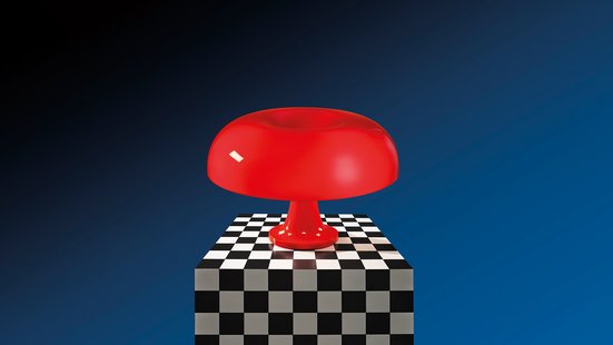 Artemide Nessino tafellamp - rood