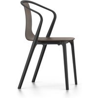Vitra Belleville Chair met armleuningen - Eiken donker