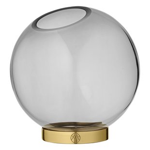AYTM Globe Vaas - black/gold - Ø 17 cm - black/gold - Ø 17 cm