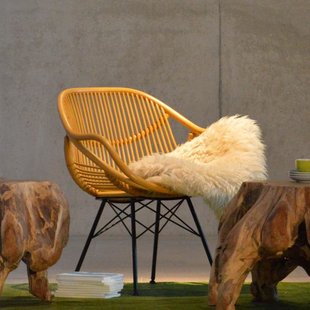 Jan Kurtz Yara loungefauteuil - wengé