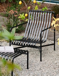 HAY Palissade Lounge Chair High - olijf