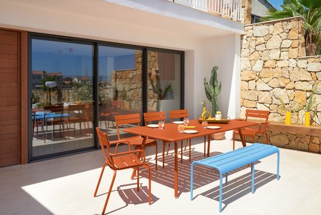 Fermob LUXEMBOURG tuinbank - E1 Maya blauw