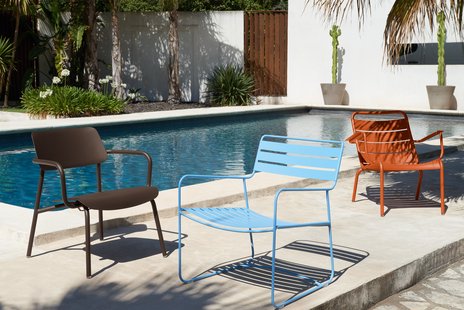 Fermob LUXEMBOURG lage fauteuil - E2 gekonfijte sinaasappel