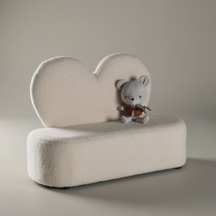 Nohr Bankje 'Niki' Teddy, kleur Beige