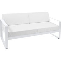 Fermob BELLEVIE 2-zitsbank - 01 katoenwit - 81 witgrijs