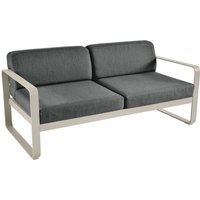 Fermob BELLEVIE 2-zitsbank - 14 muskaat - A3 grafietgrijs