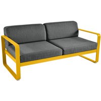 Fermob BELLEVIE 2-zitsbank - C6 Honing structuur - A3 grafietgrijs