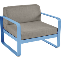 Fermob BELLEVIE fauteuil - E1 Maya blauw - B8 taupegrijs