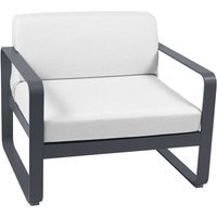 Fermob BELLEVIE fauteuil - 47 antraciet mat - 81 witgrijs