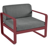Fermob BELLEVIE fauteuil - 43 chili mat - A3 grafietgrijs
