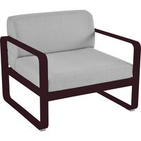 Fermob BELLEVIE fauteuil - B9 zwarte kers - 79 Flanelgrijs