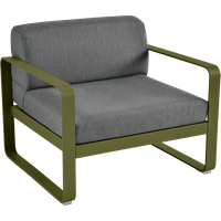Fermob BELLEVIE fauteuil - D3 Pesto - A3 grafietgrijs