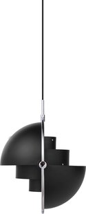 Gubi Multi-Life hanglamp - chrom - Ø 36 cm - zwart