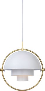 Gubi Multi-Life hanglamp - brass - Ø 36 cm - wit