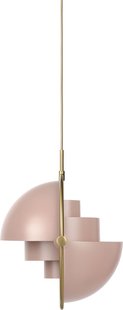 Gubi Multi-Life hanglamp - rose dust - Ø 36 cm - brass