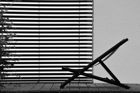 Jan Kurtz Rimini ligstoel - geanodiseerd/zwart