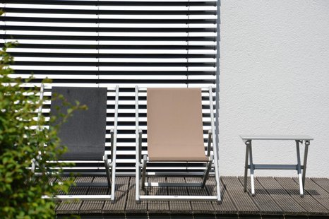 Jan Kurtz Rimini ligstoel - zwart/zwart