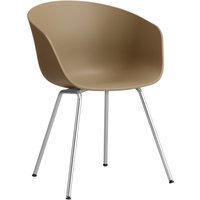 HAY About a Chair AAC 26 - clay 2.0 - Verchroomd staal - Standaard glijders kunststof