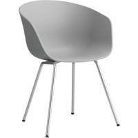 HAY About a Chair AAC 26 - Standaard glijders kunststof - Verchroomd staal - concrete grey 2.0