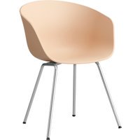 HAY About a Chair AAC 26 - viltglijders - Verchroomd staal - pale peach 2.0